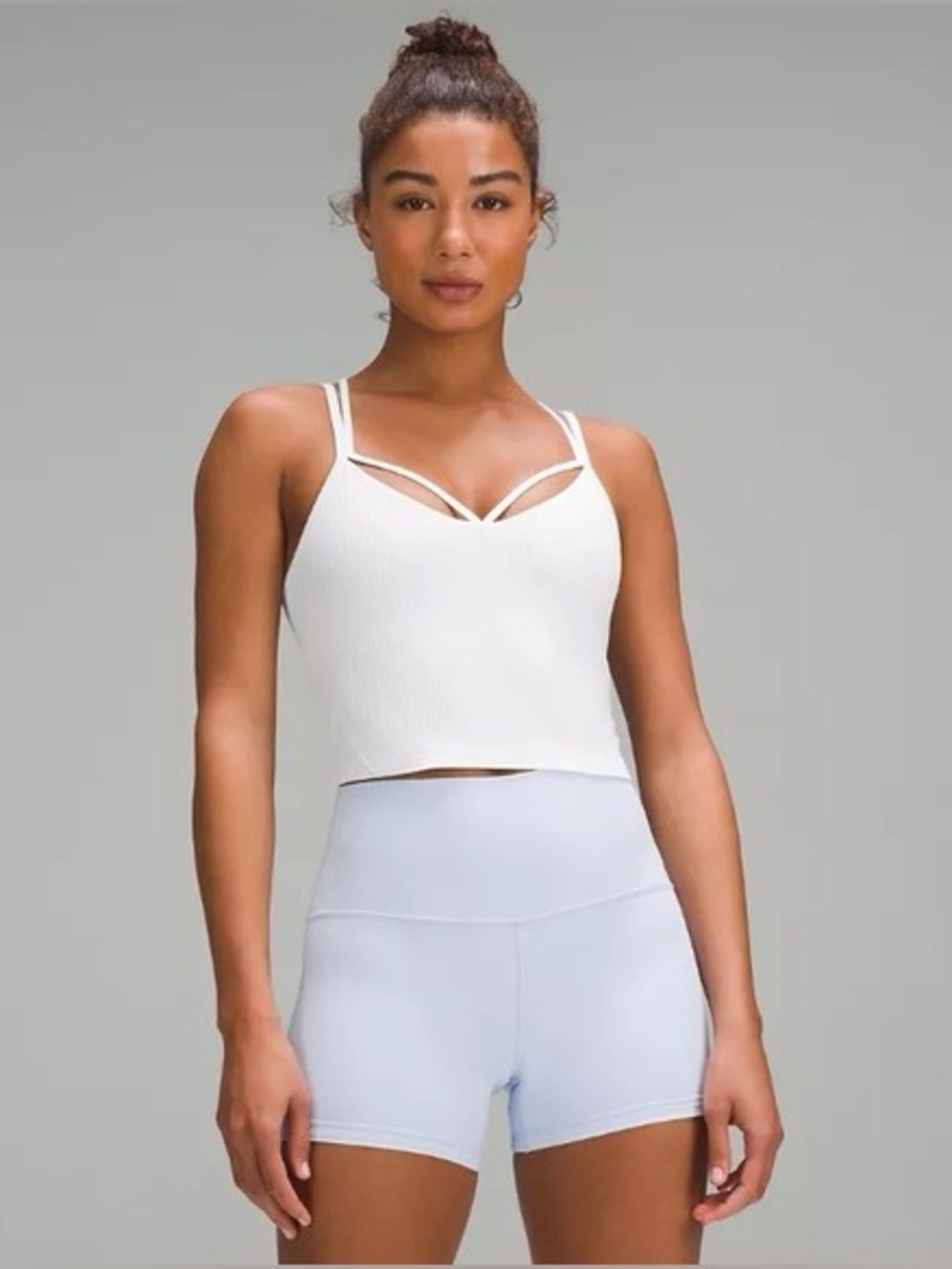 Lululemon Athletica Strappy Ribbed Align Tank - White